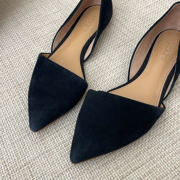 Suede J Crew Factory Zoe D’Orsay Flats with Pointed Toe - Sz 7 - Picture 5 of 7